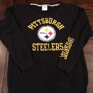 Pittsburgh Steelers Large PINK Sweatshirt